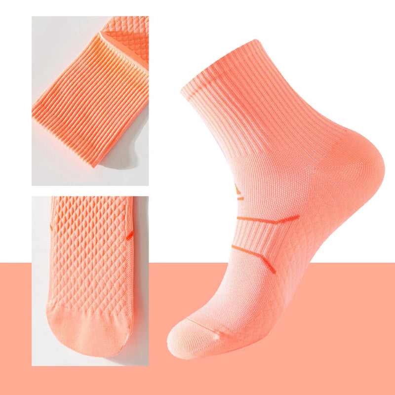 WRELS Professional Marathon Running Fitness Short Socks Women Men Sweat-absorbent Anti-friction Breathable Men's Athletic Socks