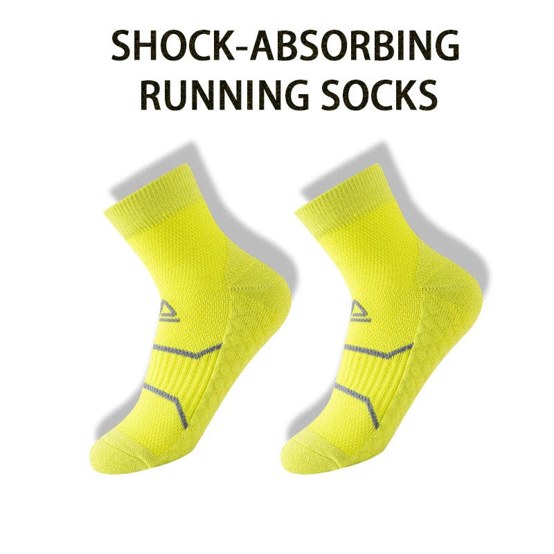 WRELS Professional Marathon Running Fitness Short Socks Women Men Sweat-absorbent Anti-friction Breathable Men's Athletic Socks