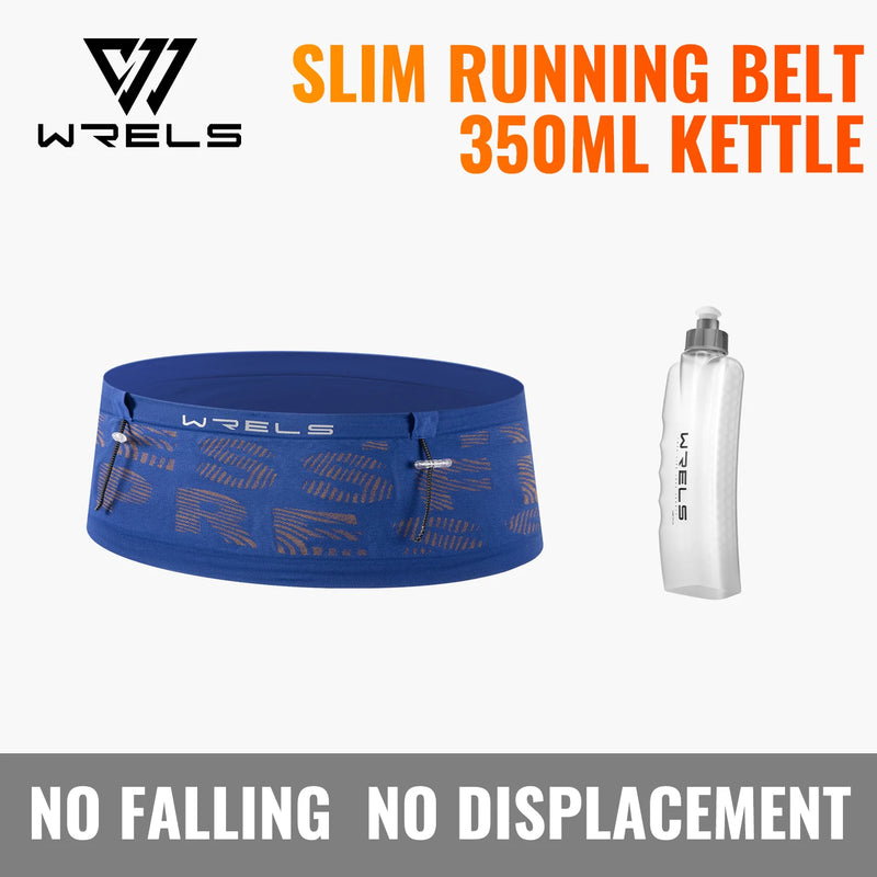 WRELS Hiking Waist Bag Anti-Slip Storage Pack Breathable Adjustable Marathon Men Women Elasticity Sports Running Waist Pocket