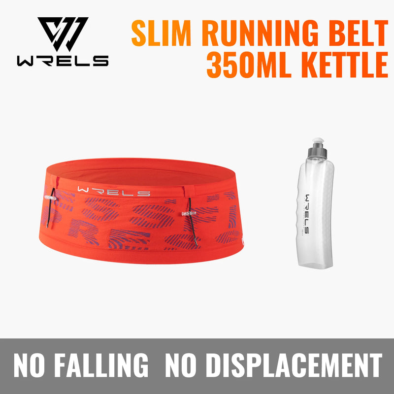 WRELS Hiking Waist Bag Anti-Slip Storage Pack Breathable Adjustable Marathon Men Women Elasticity Sports Running Waist Pocket