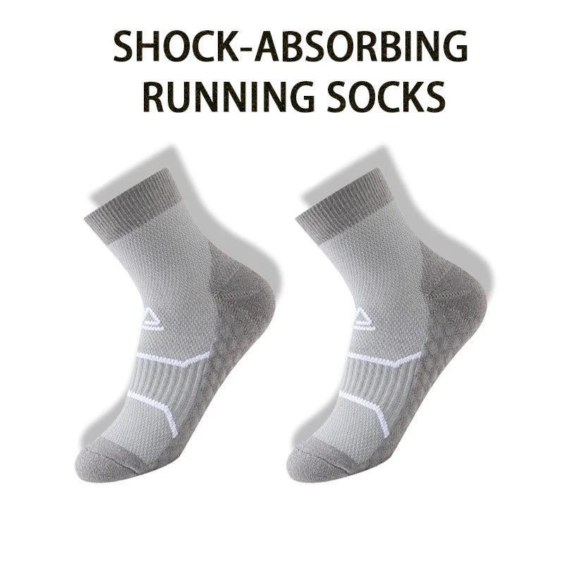 WRELS Professional Marathon Running Fitness Short Socks Women Men Sweat-absorbent Anti-friction Breathable Men's Athletic Socks