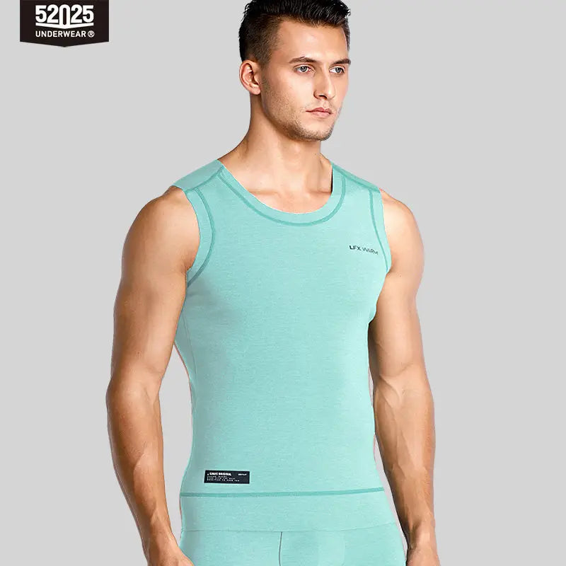 52025 Premium Thermal Vest with Merino Wool – Sleeveless, Seamless, Fleece-Lined, Soft Undershirt for Superior Warmth & Comfort