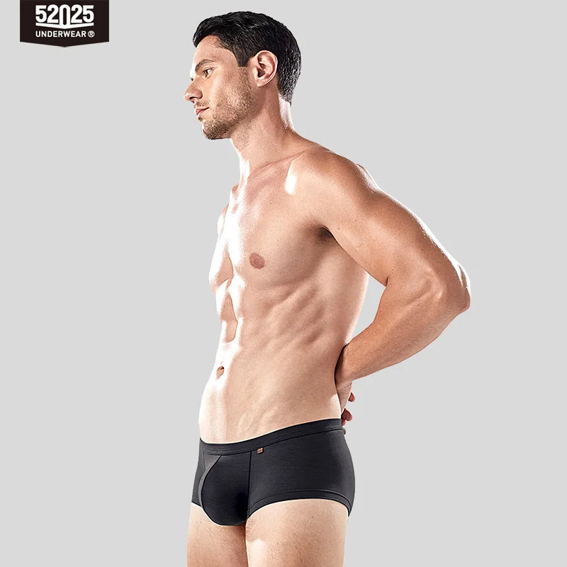 52025 Men's Large Pouch Modal Boxers – Silky-Soft Breathable Underwear with Enhanced Comfort, Support and Extra Space