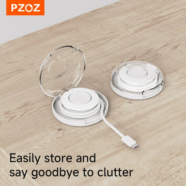 PZOZ For Apple Watch Ultra 4 3 2 Series 12 11 10 9 charger cable protector organizer management rotating storage Box watch stand