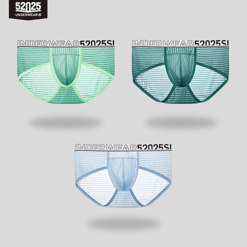 52025 Men's Cooling Mesh Premium Briefs – U+ Anatomical Pouch, Lightweight Airflow and Ultra-Breathable Comfort