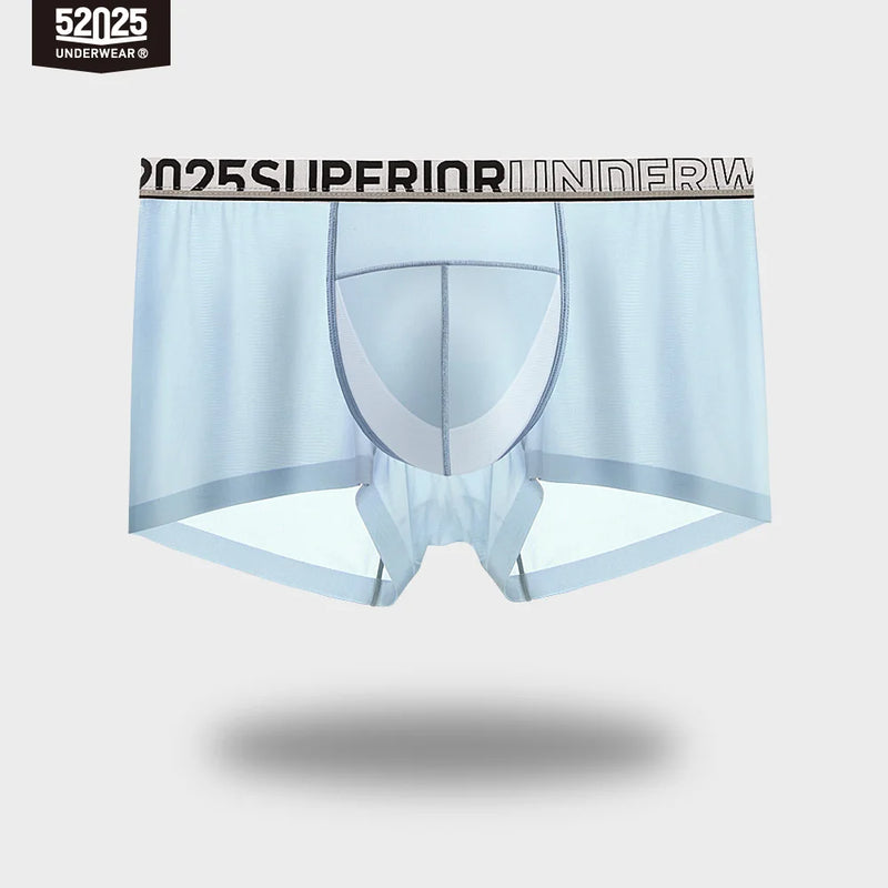 52025 Men's Cooling Boxers – Moon-Form Mesh Dual Pouch with Lightweight Comfort, Dynamic Stretch and Quick-Dry Performance