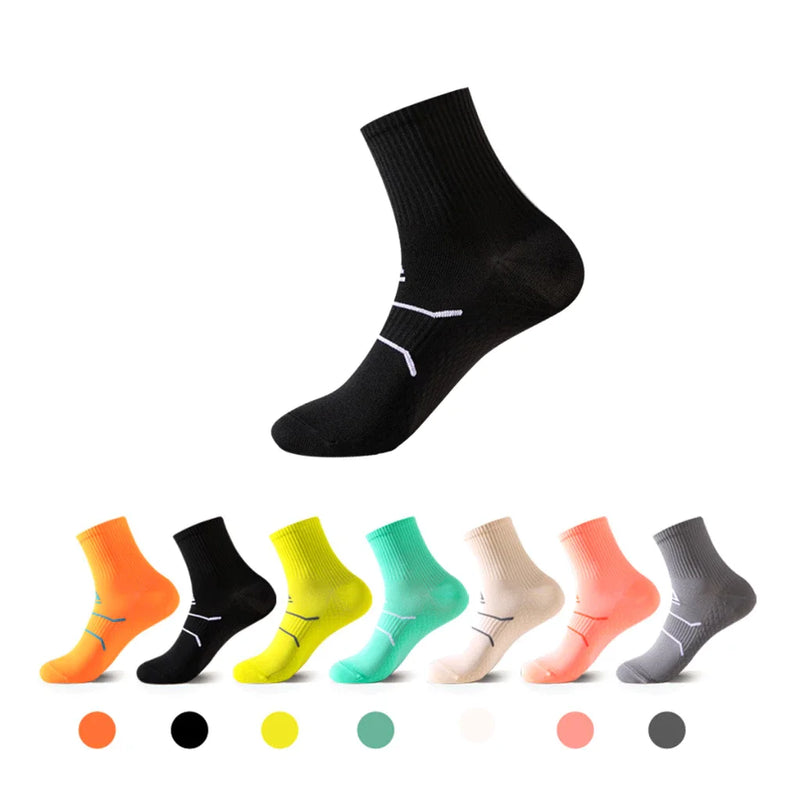 WRELS Professional Marathon Running Fitness Short Socks Women Men Sweat-absorbent Anti-friction Breathable Men's Athletic Socks