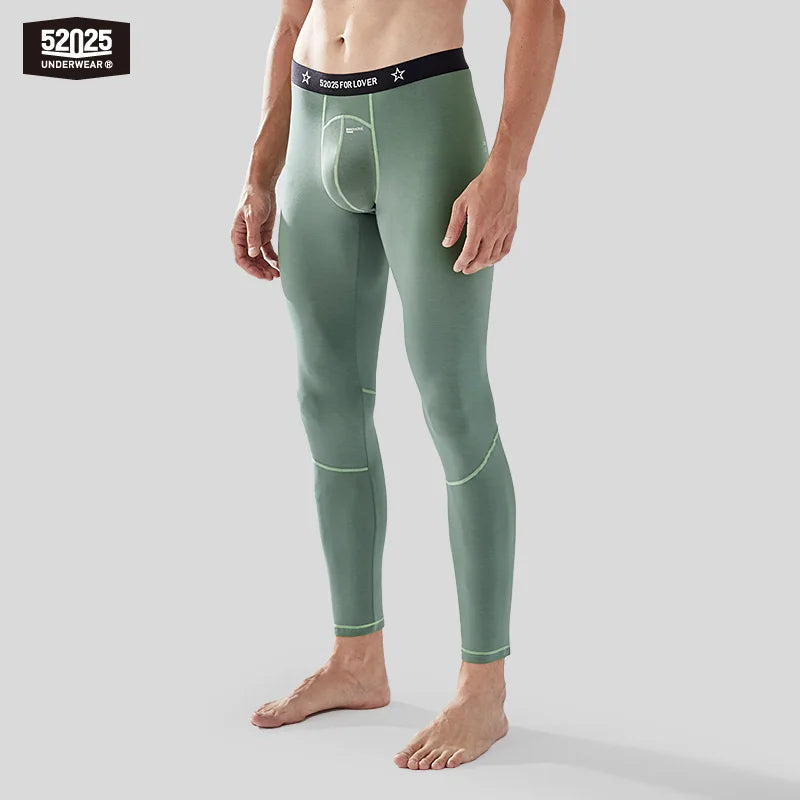 52025 Men's Viscose Leggings – Enlarged Pouch Design, Body-Contouring Fit, Soft Stretch Comfort and Second-Skin Feel