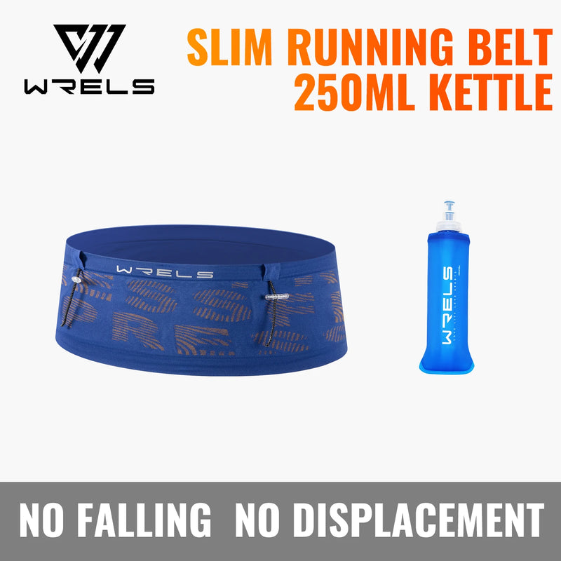 WRELS Hiking Waist Bag Anti-Slip Storage Pack Breathable Adjustable Marathon Men Women Elasticity Sports Running Waist Pocket