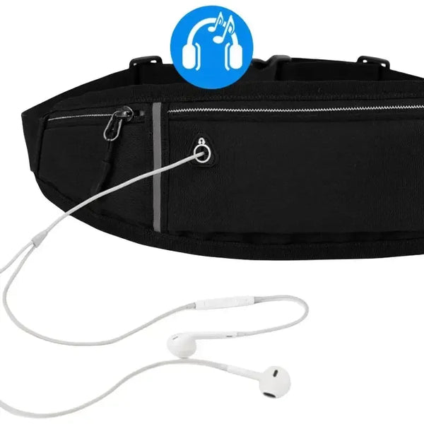 WRELS Professional Running Waist Bag Waterproof Utralthin Sports Waist Pack Fanny Packs Reflective Running Waist Belt Bag