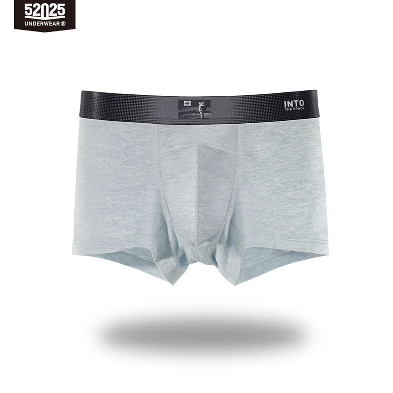 52025 Men's Premium Plant-Dyed Boxers – Soft Viscose Comfort with U-Shaped Pouch and Natural Skin-Friendly Feel