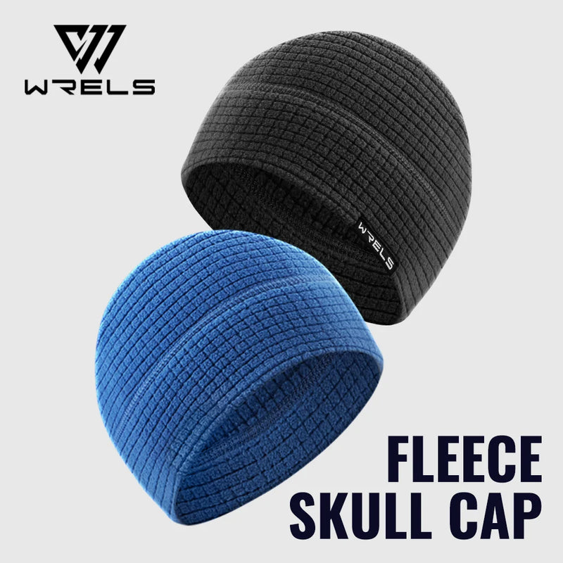  WRELS Warm Polar Beanie Cap Unisex Windproof Skull Cap Fleece Beanie Winter Thermal Hat Breathable in Cold Weather Sports Hat