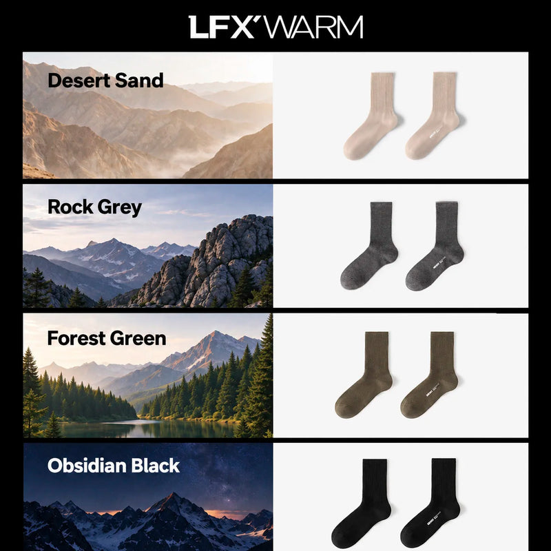 52025 Men's 100% Australian Merino Wool Socks – Soft Breathable Thermal Crew Socks, Natural Warmth & Everyday Comfort