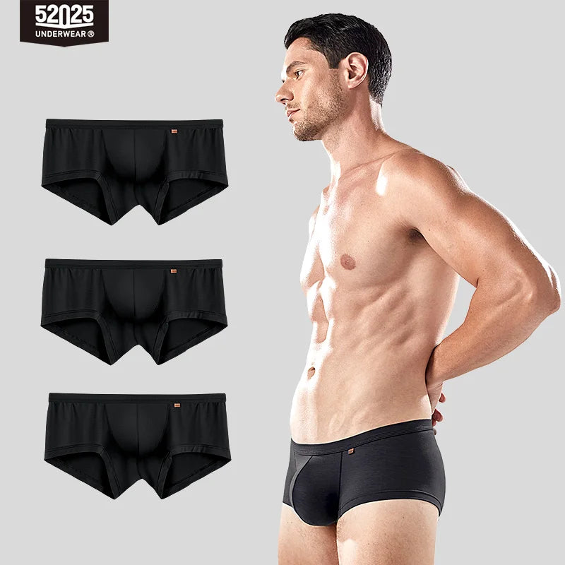 52025 Men's Large Pouch Modal Boxers – Silky-Soft Breathable Underwear with Enhanced Comfort, Support and Extra Space