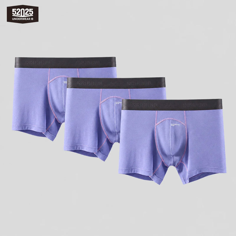 52025 Men's Premium 100% Australian Merino Wool Boxers (3Pack) – Superfine 16 Micron Wool, Breathable Comfort & Thermoregulation