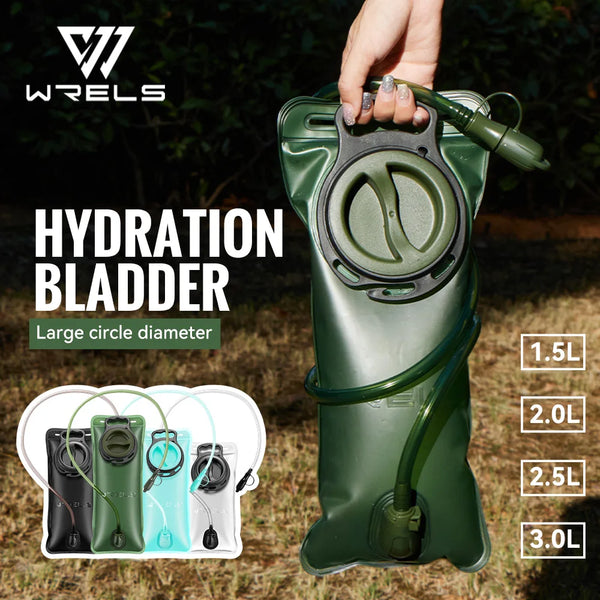 WRELS 1.5L/2L/2.5L/3L Hydration Bladder Leak Proof Water Reservoir BPA Free Water Storage Bag for Hiking Cycling Running Sports