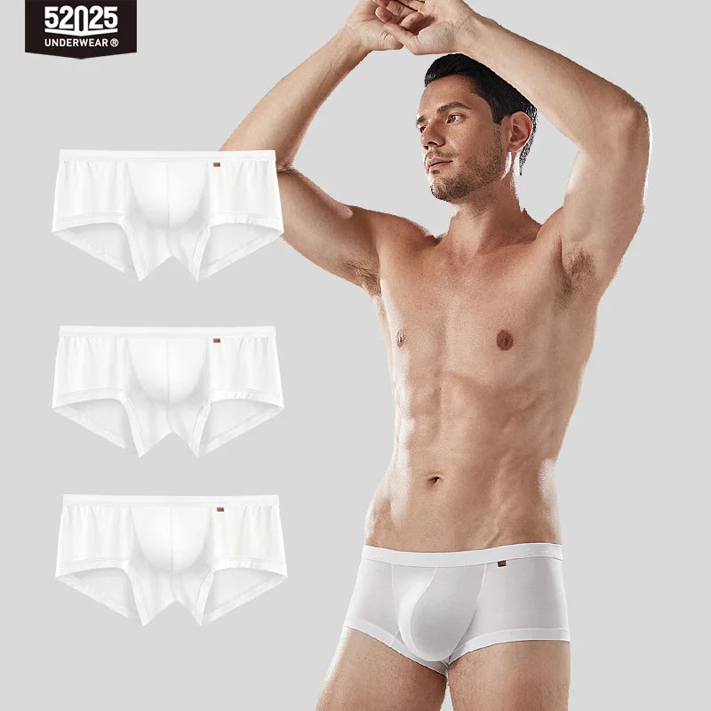 52025 Men's Large Pouch Modal Boxers – Silky-Soft Breathable Underwear with Enhanced Comfort, Support and Extra Space