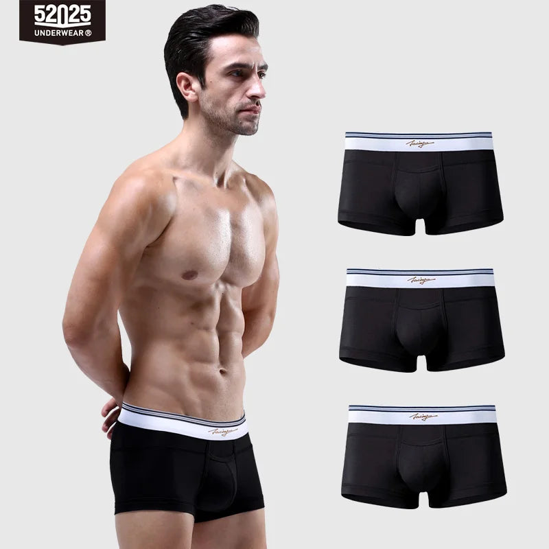 52025 Men's Boxers Men's Trunks – Premium Ultra-Soft Micro Modal for Exceptonal Comfort & Style. Boxers with Horizontal Fly