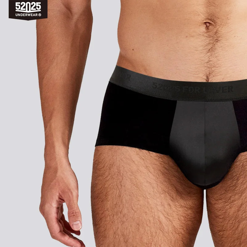 52025 Men's MicroModal Briefs with 100% Mulberry Silk Pouch – Silky-Soft Breathable Comfort, Luxury Feel and Modern Fit