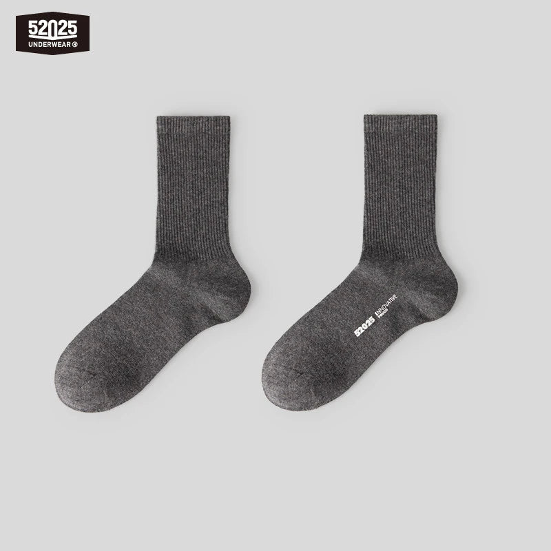 52025 Men's 100% Australian Merino Wool Socks – Soft Breathable Thermal Crew Socks, Natural Warmth & Everyday Comfort