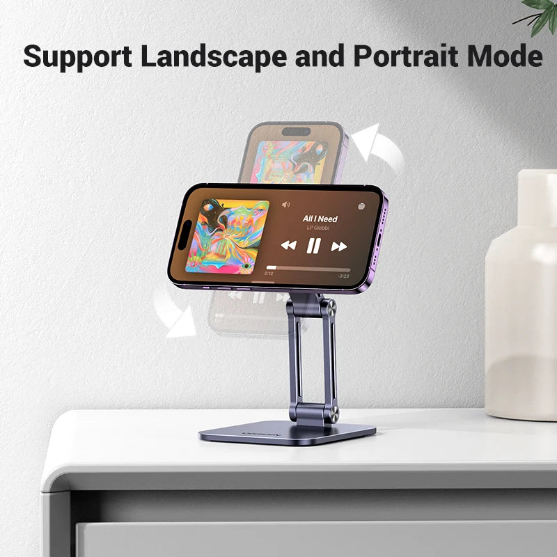 【New】UGREEN Magnetic Phone Holder Aluminum Cell Phone Stand For Magsafe iPhone 16 15 14 Pro Xiaomi Samsung Mobile Phone Holder