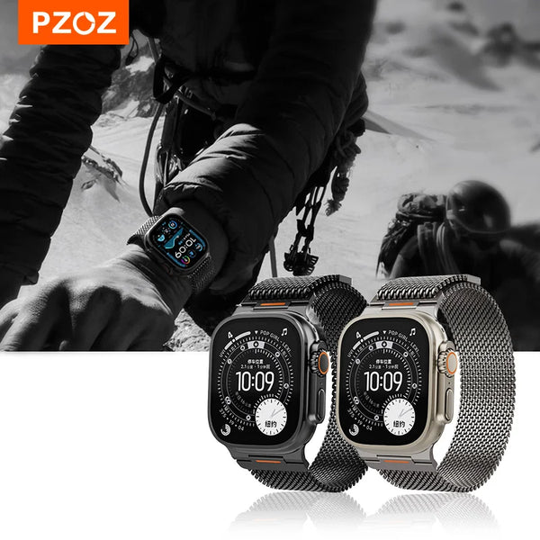 PZOZ For apple watch series 11 10 straps iwatch ultra 3 2 watch strap bands 49mm ultra