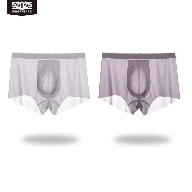 52025 Men’s Ultra-Thin Nylon Boxers – Light, Semi-Transparent and Cooling Fabric with 3D Contour Pouch and Barely-There Comfort