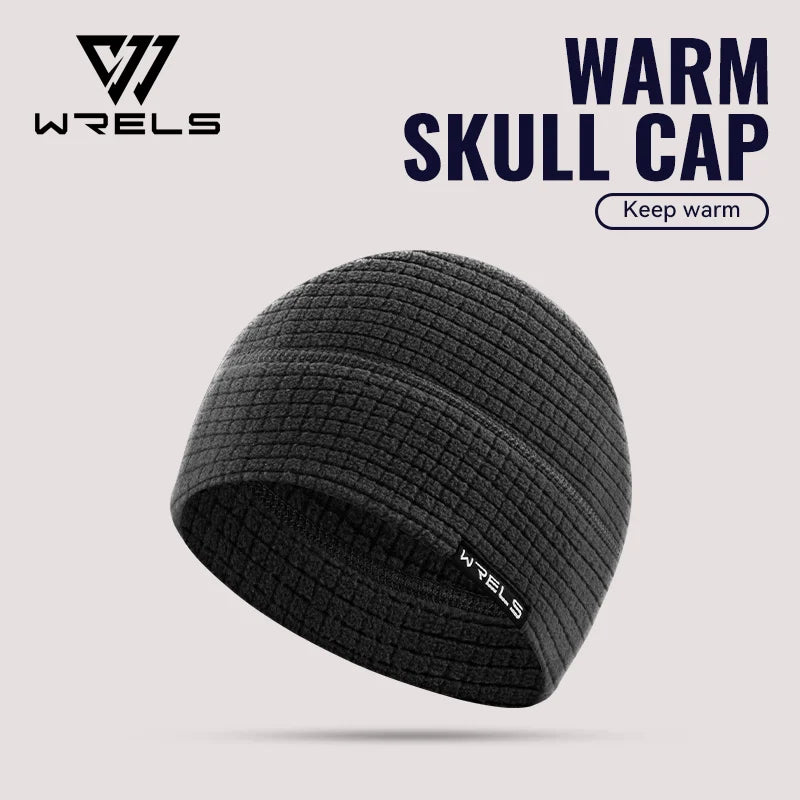  WRELS Warm Polar Beanie Cap Unisex Windproof Skull Cap Fleece Beanie Winter Thermal Hat Breathable in Cold Weather Sports Hat