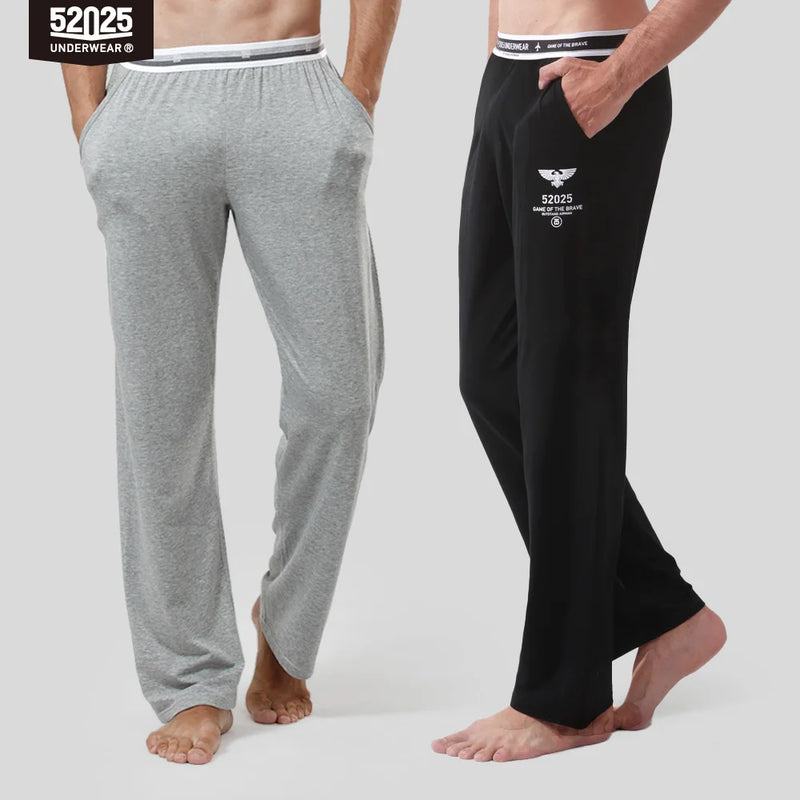 52025 Men's Cotton Modal Pajama Pants – Silky-Soft Lounge Pants with Relaxed Fit, Side Pockets & Lightweight Everyday Comfort
