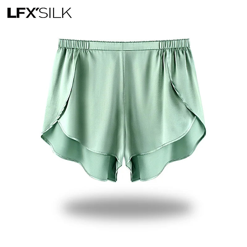 52025 Women’s Silk Shorts – 100% Mulberry Silk Luxury Underwear. Elegant, Soft Silk Sleepwear for Women. Pure Silk Panties
