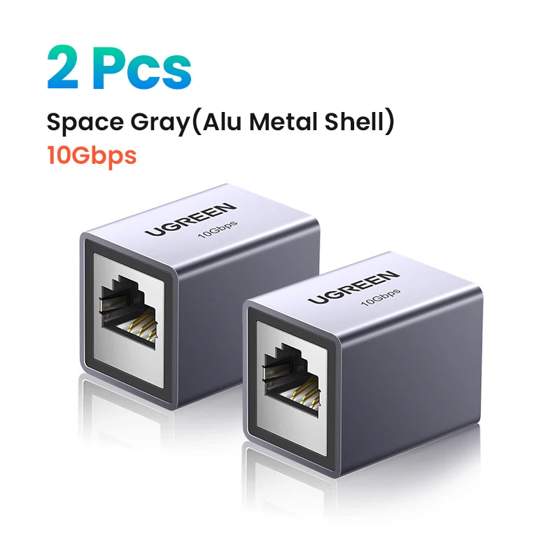 UGREEN 10Gbps RJ45 Connector Network Ethernet Extender PoE for Cat8/7/6A/6/5 Ethernet Cable Adapter Gigabit Female to Female