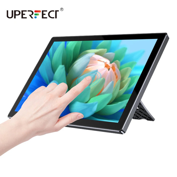 អេក្រង់ប៉ះ Raspberry Pi ទំហំ 10.1 អ៊ីញ UPERFECT ជាមួយកង្ហារត្រជាក់ប្រភេទ C 1280x800 HD IPS LCD Monitor សម្រាប់ Ras 4