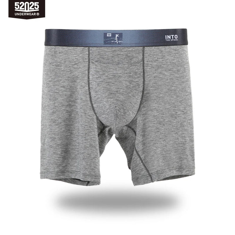 52025 Men's Luxe MicroModal Merino Boxers – Silk-Lined Pouch, Body-Hugging Fit and Temperature-Regulating Comfort