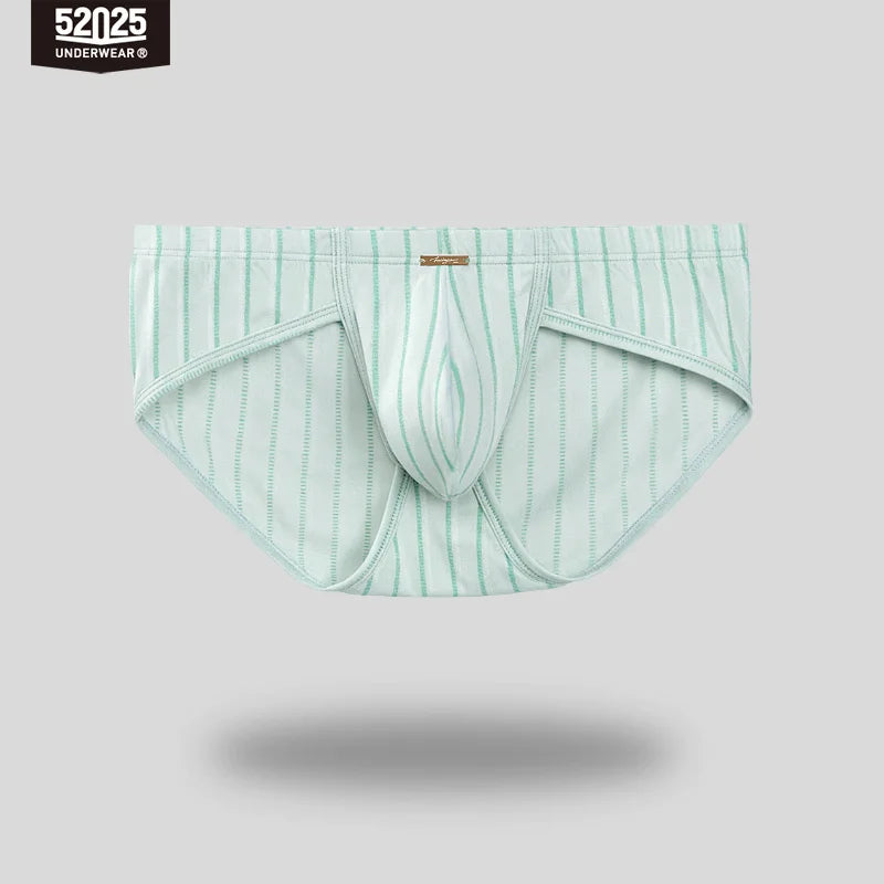 52025 Premium Striped Modal Briefs – Enhanced Large Support Pouch, Ultra-Smooth Texture and Comfortable Sculpted Fit