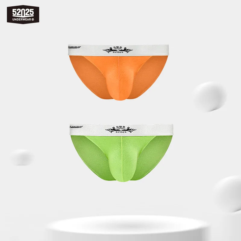52025 Men’s Bikini Briefs – Sexy High-Cut Mini Briefs in Cotton Modal, Breathable and Sporty Men’s Underwear, Stylish Slips