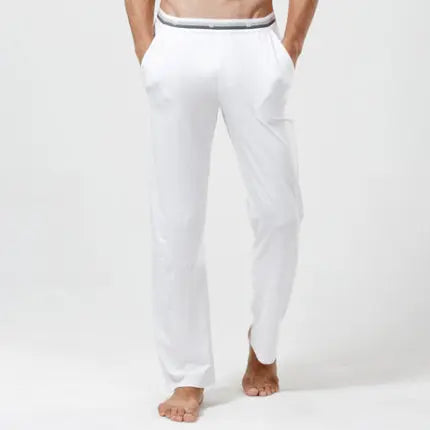 52025 Men's Cotton Modal Pajama Pants – Silky-Soft Lounge Pants with Relaxed Fit, Side Pockets & Lightweight Everyday Comfort