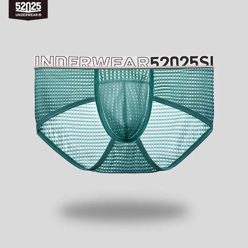 52025 Men's Cooling Mesh Premium Briefs – U+ Anatomical Pouch, Lightweight Airflow and Ultra-Breathable Comfort