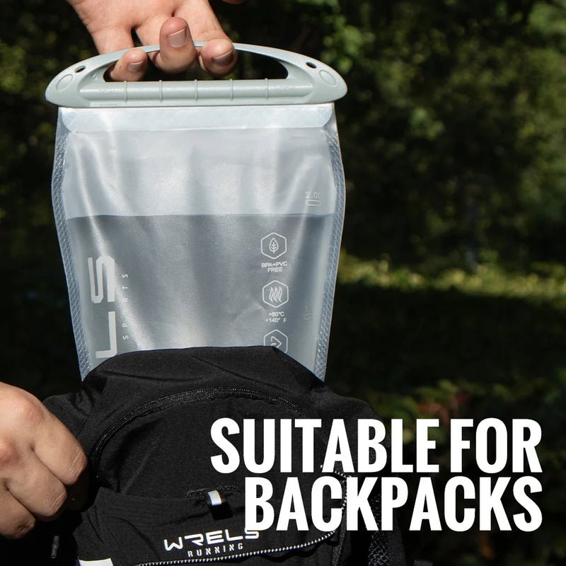 WRELS  1.5L/2L/2.5L/3L TPU Hydration Bladder BPA Free Water Reservoir Water Bag for Running Cycling Hiking Water Storage Bag