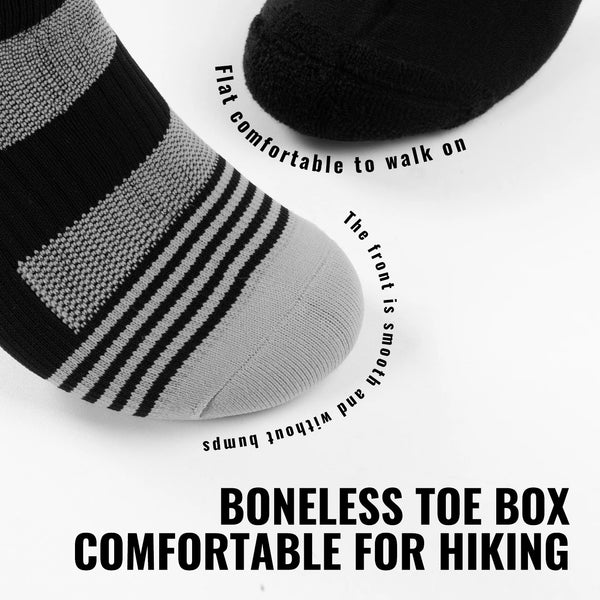 WRELS 1/2/3 Pairs Waterproof Socks Breathable Cushioned Athletic Socks Warm Anti-Slip Outdoor Wading Skiing Fishing Hiking Socks