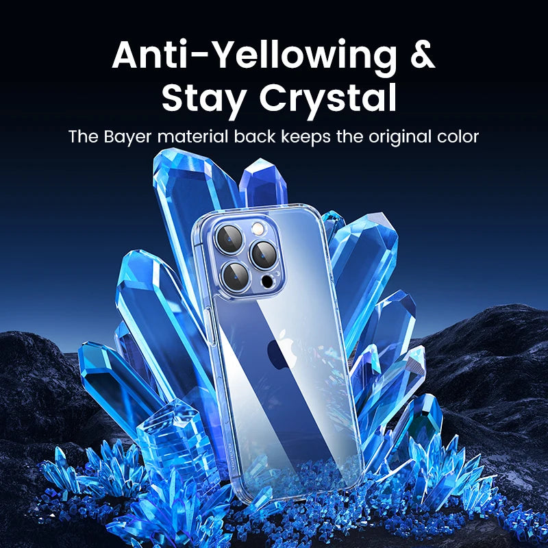 UGREEN Case for iPhone 17 16 15 14 Pro Max Shockproof Clear Case Transparent Cover for iPhone 15 Pro 16 Phone Protective Case