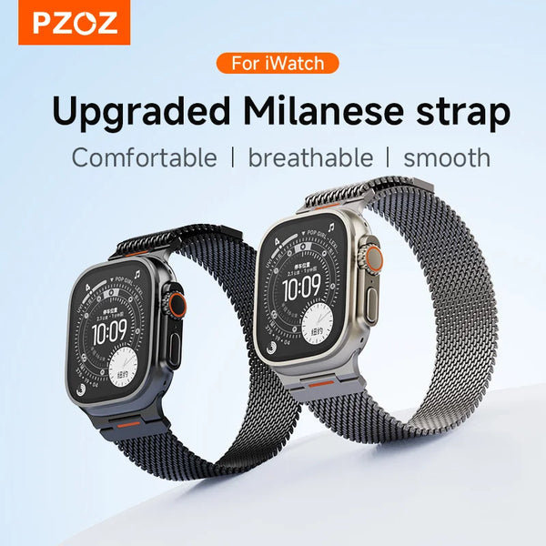 PZOZ For apple watch series 11 10 straps iwatch ultra 3 2 watch strap bands 49mm ultra