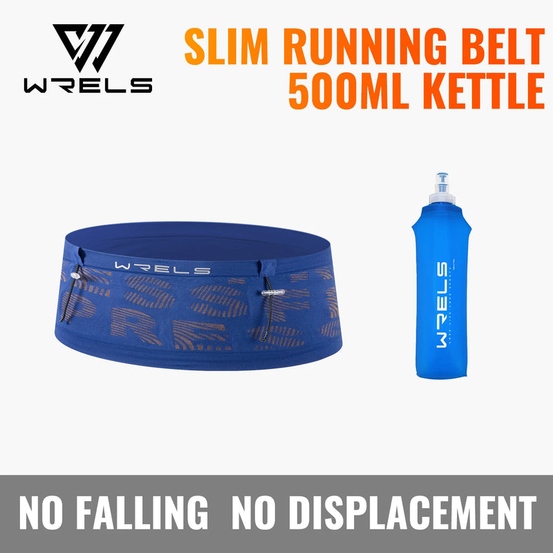 WRELS Hiking Waist Bag Anti-Slip Storage Pack Breathable Adjustable Marathon Men Women Elasticity Sports Running Waist Pocket