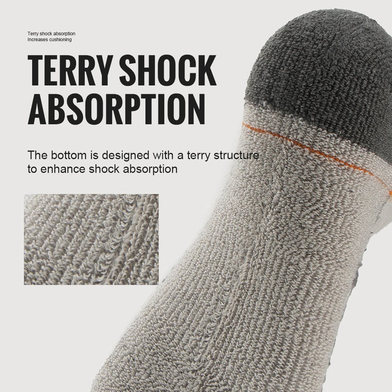 WRELS 1/2/3 Pairs Merino Wool Socks Thermal Warm Winter Thick Cushion Moisture Wicking Wool Hiking Socks Sports Socks