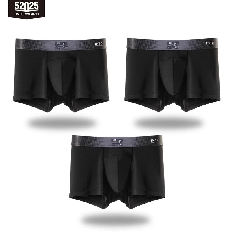 52025 Men's Premium Plant-Dyed Boxers – Soft Viscose Comfort with U-Shaped Pouch and Natural Skin-Friendly Feel