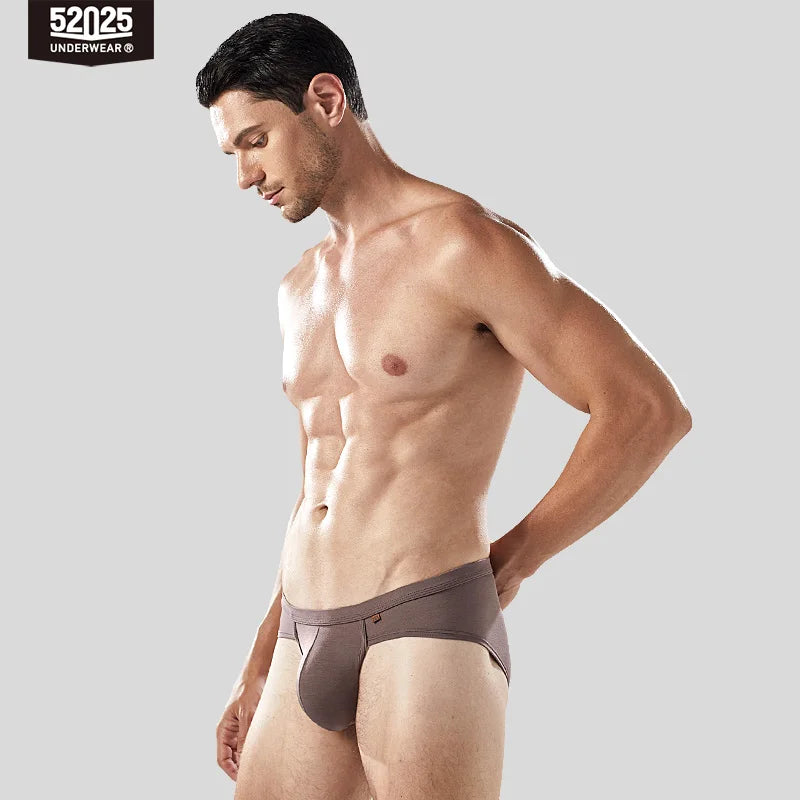 52025 Men's Large Pouch Modal Briefs – Premium Modal and Innovative 3D Support Pouch for Natural Fit and Second-Skin Comfort