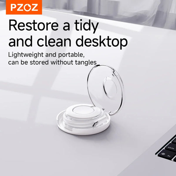 PZOZ For Apple Watch Ultra 4 3 2 Series 12 11 10 9 charger cable protector organizer management rotating storage Box watch stand