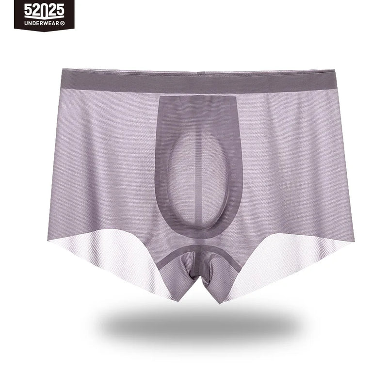 52025 Men’s Ultra-Thin Nylon Boxers – Light, Semi-Transparent and Cooling Fabric with 3D Contour Pouch and Barely-There Comfort
