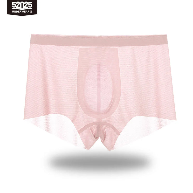 52025 Men’s Ultra-Thin Nylon Boxers – Light, Semi-Transparent and Cooling Fabric with 3D Contour Pouch and Barely-There Comfort