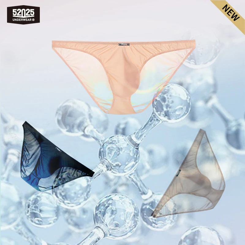52025 Ultra-Thin Semi-Transparent Men’s Briefs – Feather-Light Sexy Mini-Briefs with 3D Pouch and Sensual Body-Hugging Fit