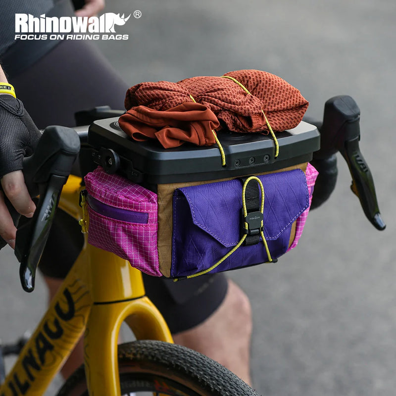 Rhinowalk 3.3L Modular Bicycle Handlebar Bag Quick Release Multi-Combination Front Pack for Road MTB Mountain Bicycle